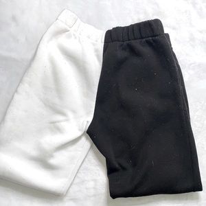 Black and White Sweatpants